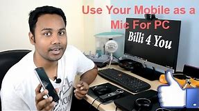 How To Use Your Android Device As a Microphone For Your Computer | Billi4You