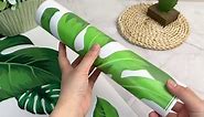 Large Green Tropical Jungle Leaves Wall Decals Palm Tree Leaf Plants Wall Stickers DIY Peel and Stick Removable Monstera murals Leaf Window Stickers for Kids Bedroom Nursery Living Room Decoration