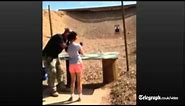 Girl, 9, accidentally kills gun instructor with Uzi (fatal shot not shown)