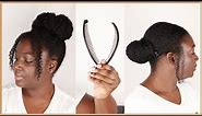Quick and easy banana clip hairstyles on natural hair
