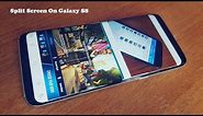 How To Use Split Screen Multi Window On Galaxy s8 / Galaxy S8 Plus - Fliptroniks.com