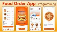 ✅ Food App Android Design - how to make food ordering app? android studio tutorial 🔥