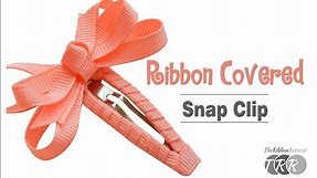 How to Make a Ribbon Covered Snap Clip - TheRibbonRetreat.com