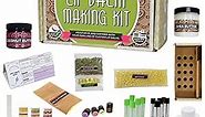 DIY Gift Kits 73-Piece DIY Lip Balm Kit | Includes All Natural & Organic Essential Oils, Shea Butter, Filling Tray & More | Makes 23 Homemade Lip Balms | for Dry & Chapped Lips | for Kids & Adults