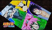 Drawing Team 7(Naruto, Kakashi, Sasuke and Sakura)||Timelapse anime drawing||Naruto: Shippuden