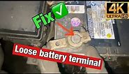 How to fix a loose battery terminal (the best easiest way) Battery terminal shims.
