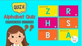 Alphabet for Children Quiz | Learning video for kids | Free Alphabet Flashcards | Uppercase Letters