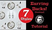 Making 7 Types of Earring Backs: A Silversmithing Tip