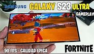 Galaxy S23 ULTRA: Gaming Test: Fortnite a 60 FPS en calidad Épica - Snapdragon 8 Gen 2