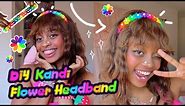 ❀ KANDI HOW TO: Flower Headband ❀ Perfect for Decora, Kidcore, Raves ❀