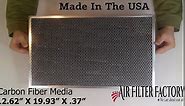 2-Pack Air Filter Factory 12-5/8 x 19-15/16 x 3/8 Range Hood Charcoal Carbon Filters