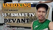 UNBOXING 55 INCHES SMART TV DEVANT | PROMO AND FREEBIES | JAYSON PERALTA