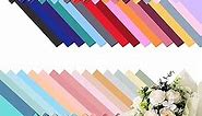 Ctosree 320 Sheets Flower Wrapping Paper Bulk Waterproof Floral Packaging Paper Sheets Florist Bouquet Supplies DIY Craft Gift Packing for Mother's Day Wedding Festival, 32 Colors, 23.6 x 23.6 Inch