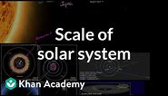 Scale of solar system | Scale of the universe | Cosmology & Astronomy | Khan Academy