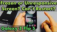 Galaxy Z Flip 5: How to Fix a Frozen or Unresponsive Screen | Can't Restart?