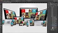 How to create display mockup in second for website header image imac macbook iphone ipad apple