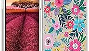 Topgraph Case Compatible for iPhone 15 Pro Clear Cute Floral Flower for Women Girly Designer Girls, Silicone Transparent Phone Case Flower Design Compatible with iPhone 15 Pro (Colorful Small Floral)