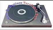 How To Replace The Belt For Turntable Kenwood KD-1500