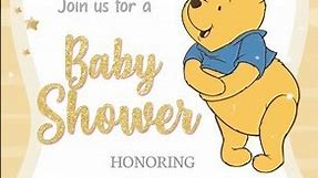 Baby shower Winnie video invitation​ 🧸🍼 Winnie Pooh INVITATIONS