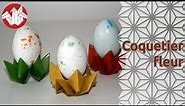Origami - Coquetier fleur - Flower Eggcup [Senbazuru]