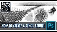 How to Create a Pencil Brush In Photoshop CC - Tutorial - Narrated