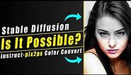 Stable Diffusion instruct-pix2pix Converting Grayscale Images | instruct-pix2pix | #stablediffusion