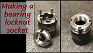 Making a Bearing Locknut tool from a torx socket
