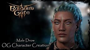 BALDUR'S GATE 3 || Male Drow [Original Character #126] - Male Character Creation