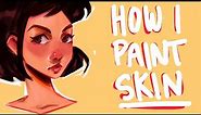 SKIN PAINTING TUTORIAL IN PROCREATE: How I paint skin using Procreate✨