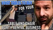 Table And Chair Rental Business - What Tables To Buy - Mity Lite Review