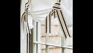 How to Fold and Hang Tie Up Valance Curtains