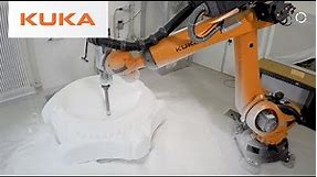 KUKA Robot Mills Foam Sculptures