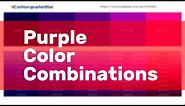 Purple Color Combinations
