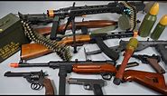 WW2 Toy Guns - MG42 Nerf Gun - MP40 - PPSh-41 Airsoft Gun -M3-Sten MK2-Realistic Toy Guns Collection