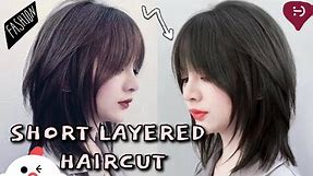 Short Layered Haircut✁ TUTORIAL [step by step]✧