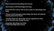 How to Contact The Blue Ridge Silver Hound!