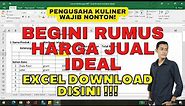 Part 2 Cara Menghitung HPP dan Menentukan Harga Jual Produk Otomatis di Excel Mudah Dipahami