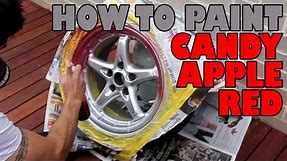 How to paint candy apple red DIY
