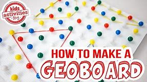 How to Make a Geoboard -- Fun Way to Teach Kids Shapes!
