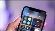 How to view iPhone X battery percentage