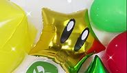 Video Game Birthday Party Supplies - Happy Birthday Banner, Star Balloons, Boo Balloon, Cake Topper for Boys Kids
