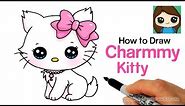 How to Draw a Cute Cat Easy | Sanrio Charmmy Kitty
