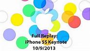 iPhone 5S Keynote Event Full Replay HD