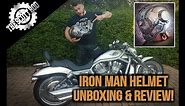 IRON MAN MOTORCYCLE HELMET UNBOXING & REVIEW!