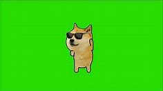Funny Doge Dancing Meme Template || Green Screen || Motherboard Bois