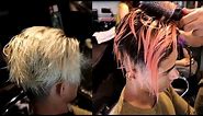 Blonde To Rosegold Hair Color Transformation | Danish Zehen