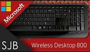 Microsoft Wireless Desktop 800 Keyboard - Unboxing, set-up and Review