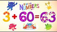 Endless Numbers 63 | Learn Number Sixty-three | Fun Learning for Kids