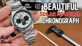 Orient Solar Chronograph Neo 70's Panda Dial | Full Review | A Chronograph with a Vintage Vibe!