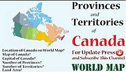 Provinces and Territories of Canada / Map of Canada
